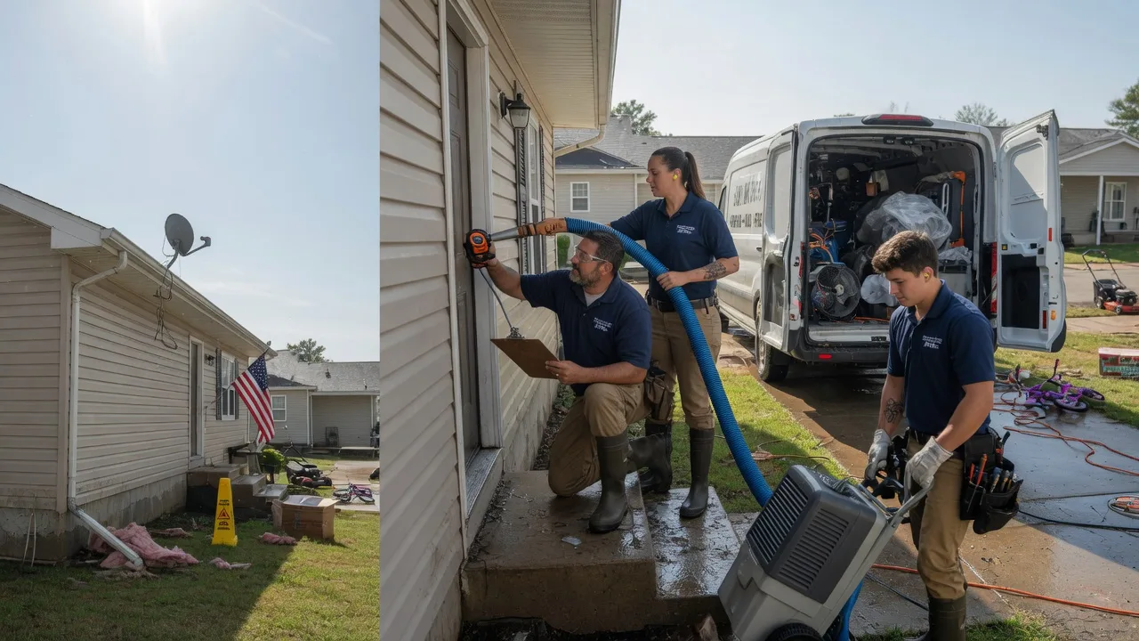Ceiling Water Damage Restoration in Tyro, KS near me